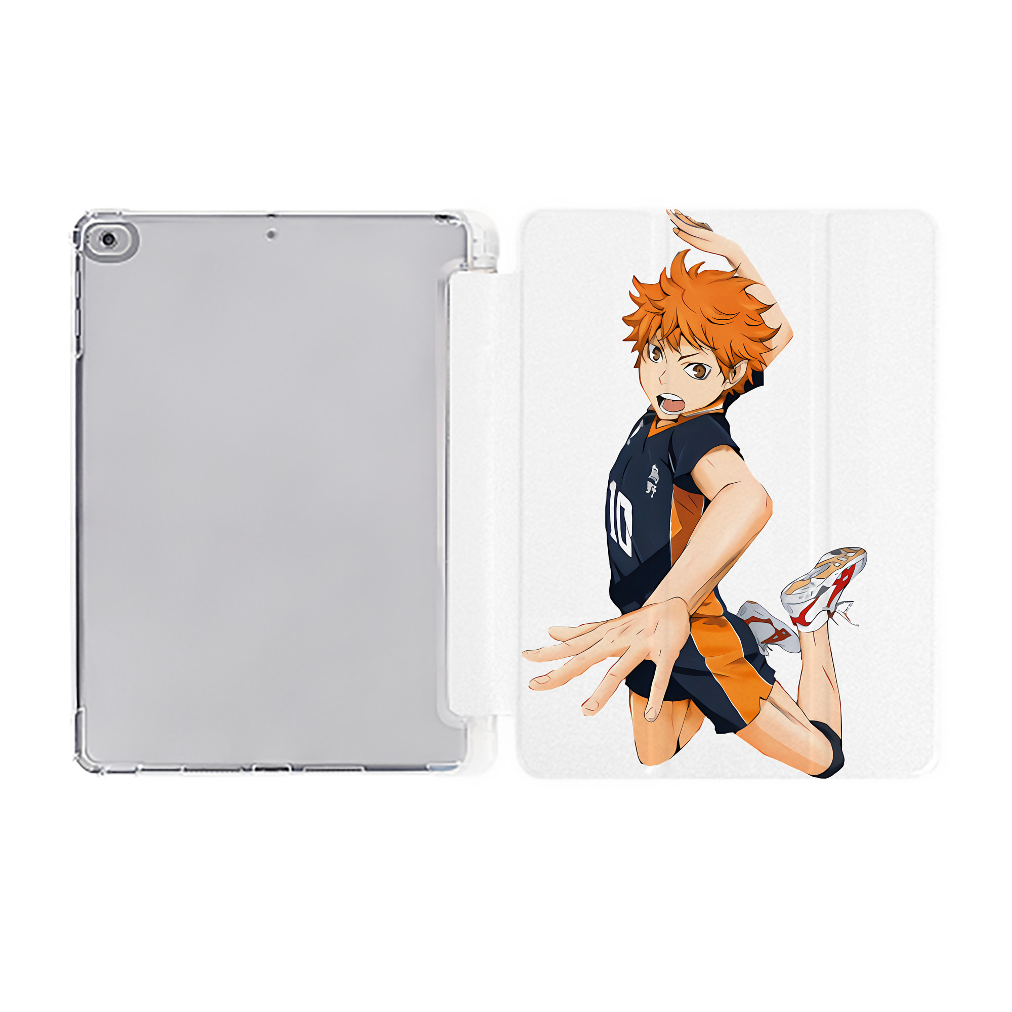 （画像用） ハイキュー!! Haikyu!! IPad ケース ペン収納付き 三つ折りスタンド PUレザー×シリコン 対応機種9.5/10.5/10.9インチ
